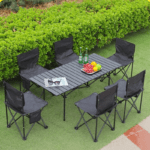 Black Metallic Foldable Outdoor Table - Image 13