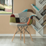 Arm Rest Patch Work Chair - Image 7