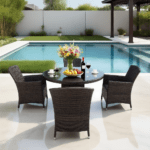 4-Seater Rattan Dining Set - Image 16