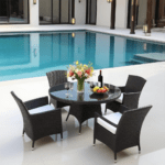 4-Seater Rattan Dining Set - Image 14