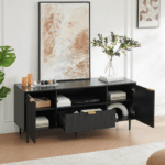 Enhance your living room with the stylish and functional Wooden TV Stand, designed to keep your entertainment area organized while adding a touch of modern elegance. Featuring a spacious top surface and practical storage compartments, this TV stand provides ample space for your television, media devices, gaming consoles, and decorative accessories. Its durable wooden construction and timeless design make it a perfect addition to contemporary and classic interiors. Features: Spacious tabletop accommodates most flat-screen TVs Durable wooden construction for long-lasting performance Multiple storage compartments for media devices and accessories Helps keep cables and entertainment essentials neatly organized Modern design complements a variety of home décor styles Smooth, easy-to-clean surface for simple maintenance Sturdy and stable structure for reliable everyday use Ideal for living rooms, family rooms, apartments, and entertainment spaces Combines functionality, style, and practical storage TV Cabinet Kenya, TV Cabinet Nairobi, TV Cabinet Mombasa, TV Cabinet Kisumu, TV Cabinet Nakuru, TV Cabinet Eldoret, TV Cabinet Thika, TV Cabinet Kiambu, TV Cabinet Ruiru, TV Cabinet Juja, TV Cabinet Ruaka, TV Cabinet Kitengela, TV Cabinet Athi River, TV Cabinet Syokimau, TV Cabinet Mlolongo