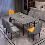 6-Seater Marble Top Dining Set