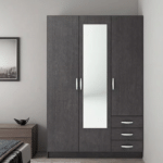 Wooden Wardrobe With 3 Doors - Image 4